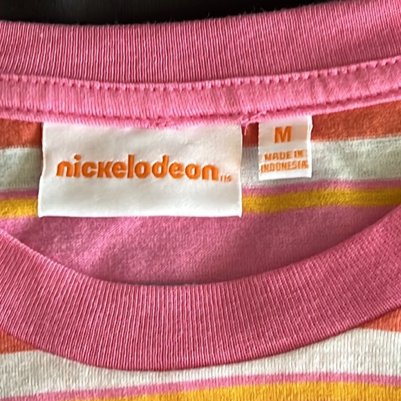 Nickelodeon | Size M | Rainbow Striped | Unisex T-shirt | NWT - Picture 5 of 7